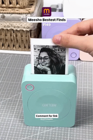Cute Portable Photo Printer – Meesho Bestest Find At ₹149/- Only!