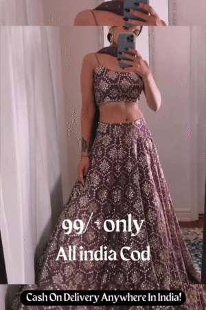 💜 Stylish Partywear Lehenga Choli – Limited Offer 🔥