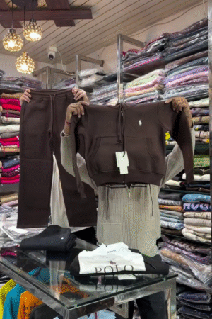  Chocolate Brown Cropped Hoodie & Jogger Cozy Winter Co‑ord Set 🤎❄️