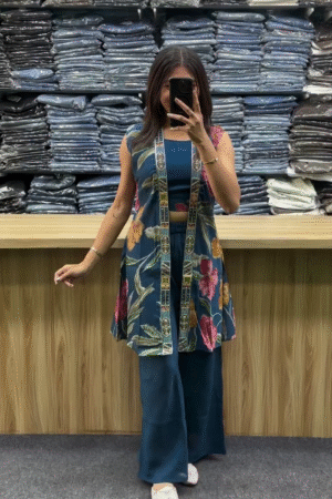 Embroidered Two Piece Lounge Co-Ord Set