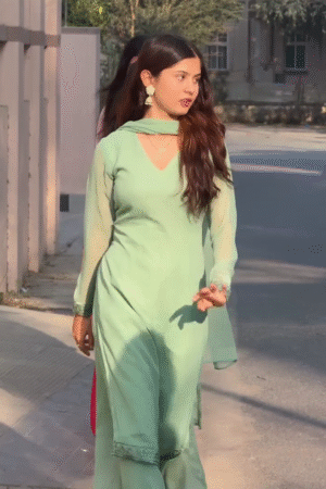 Deep Wine Maroon Straight-Cut Pakistani Suit with Sheer Full Sleeves, Elegant V-Neckline & Matching Flowing Palazzo – Classic Core Ethnic Set