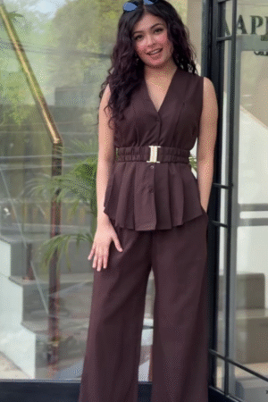 🤎 Luxe Charm Belted Co-Ord Set 🤎