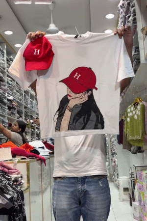 👒 Trendy Girl Graphic Tee & Cap Set 👒