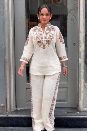 ✨ Royal Elegance Embroidered Co-Ord Set ✨