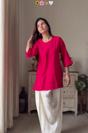 ❤️ Women's Elegant Straight Fit Tunic Kurti – Minimalist Everyday Casual & Festive Wear Top ❤️